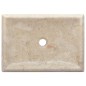 vidaXL Lavabo crema mármol 50x35x10 cm vidaXL Lavabo crema mármol 50x35x10 cm