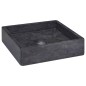 vidaXL Lavabo mármol negro 40x40x10 cm