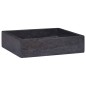 vidaXL Lavabo mármol negro 40x40x10 cm
