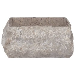 vidaXL Lavabo gris mármol 30x30x13 cm