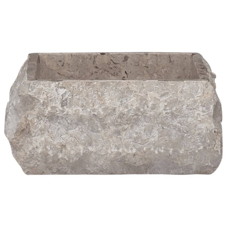 vidaXL Lavabo gris mármol 30x30x13 cm