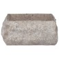 vidaXL Lavabo gris mármol 30x30x13 cm vidaXL Lavabo gris mármol 30x30x13 cm