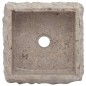 vidaXL Lavabo gris mármol 30x30x13 cm vidaXL Lavabo gris mármol 30x30x13 cm