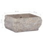 vidaXL Lavabo gris mármol 30x30x13 cm vidaXL Lavabo gris mármol 30x30x13 cm