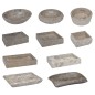 vidaXL Lavabo gris mármol 30x30x13 cm vidaXL Lavabo gris mármol 30x30x13 cm