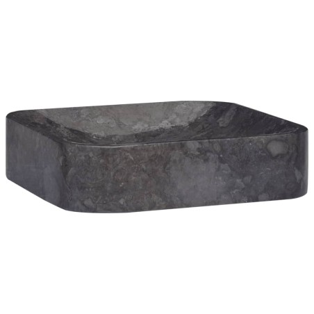 vidaXL Lavabo mármol negro 40x40x10 cm