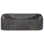 vidaXL Lavabo mármol negro 40x40x10 cm vidaXL Lavabo mármol negro 40x40x10 cm
