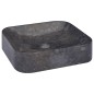 vidaXL Lavabo mármol negro 40x40x10 cm vidaXL Lavabo mármol negro 40x40x10 cm