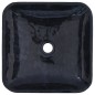 vidaXL Lavabo mármol negro 40x40x10 cm vidaXL Lavabo mármol negro 40x40x10 cm