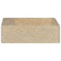 vidaXL Lavabo crema mármol 40x40x12 cm vidaXL Lavabo crema mármol 40x40x12 cm