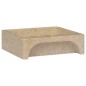 vidaXL Lavabo crema mármol 40x40x12 cm vidaXL Lavabo crema mármol 40x40x12 cm