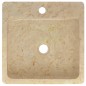 vidaXL Lavabo crema mármol 40x40x12 cm vidaXL Lavabo crema mármol 40x40x12 cm
