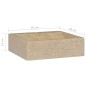 vidaXL Lavabo crema mármol 40x40x12 cm vidaXL Lavabo crema mármol 40x40x12 cm