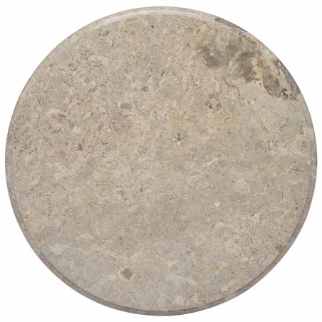 vidaXL Tablero para mesa mármol gris Ø60x2,5 cm