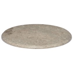 vidaXL Tablero para mesa mármol gris Ø60x2,5 cm