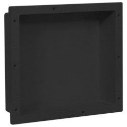 vidaXL Hornacina de ducha negro 41x36x10 cm