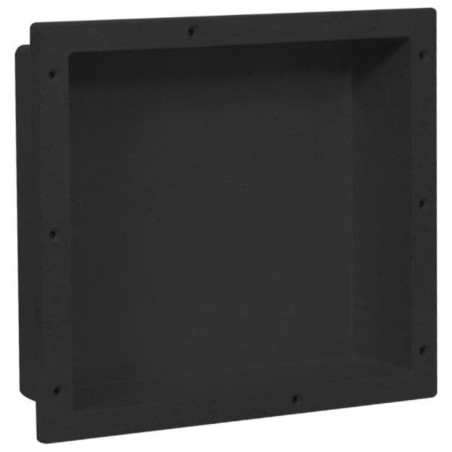 vidaXL Hornacina de ducha negro 41x36x10 cm