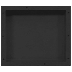 vidaXL Hornacina de ducha negro 41x36x10 cm