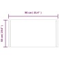 vidaXL Espejo de baño con LED 90x50 cm vidaXL Espejo de baño con LED 90x50 cm