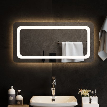 vidaXL Espejo de baño con LED 80x40 cm