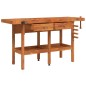vidaXL Banco de trabajo cajones y tornillos banco madera 162x62x83 cm vidaXL Banco de trabajo cajones y tornillos banco madera 162x62x83 cm