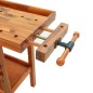 vidaXL Banco de trabajo cajones y tornillos banco madera 162x62x83 cm vidaXL Banco de trabajo cajones y tornillos banco madera 162x62x83 cm