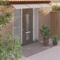 vidaXL Marquesina de puerta policarbonato gris 300x80 cm
