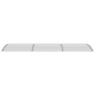 vidaXL Marquesina de puerta policarbonato gris 300x80 cm