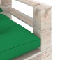 vidaXL Sofá de palets de jardín con cojines verdes madera de pino vidaXL Sofá de palets de jardín con cojines verdes madera de pino