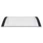 vidaXL Marquesina puerta policarbonato negro y transparente 100x80 cm vidaXL Marquesina puerta policarbonato negro y transparente 100x80 cm