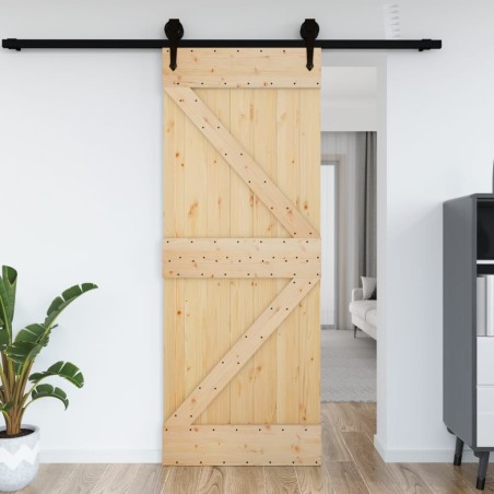 vidaXL Puerta NARVIK madera maciza pino 85x210 cm