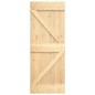 vidaXL Puerta NARVIK madera maciza pino 85x210 cm