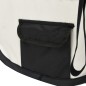 vidaXL Parque de perros plegable y bolsa transporte negro 145x145x61cm vidaXL Parque de perros plegable y bolsa transporte negro 145x145x61cm