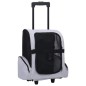 vidaXL Carrito trolley plegable multiusos para mascotas gris