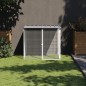 vidaXL Jaula gallinas y toldo acero galvanizado gris claro 103x98x90cm