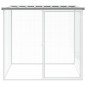 vidaXL Jaula gallinas y toldo acero galvanizado gris claro 103x98x90cm