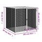 vidaXL Jaula gallinas y toldo acero galvanizado gris claro 103x98x90cm