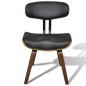 vidaXL Sillas de comedor 2 unidades madera curvada y cuero sintético vidaXL Sillas de comedor 2 unidades madera curvada y cuero sintético