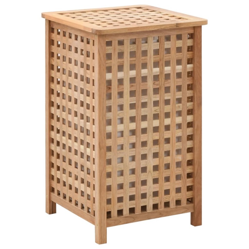 vidaXL Cesto para ropa sucia madera maciza de nogal 39x39x65 cm vidaXL Cesto para ropa sucia madera maciza de nogal 39x39x65 cm