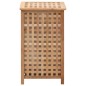 vidaXL Cesto para ropa sucia madera maciza de nogal 39x39x65 cm vidaXL Cesto para ropa sucia madera maciza de nogal 39x39x65 cm