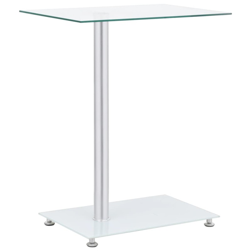 vidaXL Mesa auxiliar en U vidrio templado transparente 45x30x58 cm vidaXL Mesa auxiliar en U vidrio templado transparente 45x30x58 cm