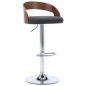 vidaXL Taburetes cocina 2 unidades tela y madera curvada gris oscuro vidaXL Taburetes cocina 2 unidades tela y madera curvada gris oscuro