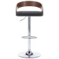 vidaXL Taburetes cocina 2 unidades tela y madera curvada gris oscuro vidaXL Taburetes cocina 2 unidades tela y madera curvada gris oscuro
