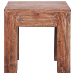 vidaXL Mesa de centro de madera maciza reciclada 30x30x30 cm