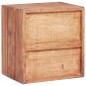 vidaXL Mesita de noche 3 cajones madera maciza reciclada 35x25x35 cm vidaXL Mesita de noche 3 cajones madera maciza reciclada 35x25x35 cm
