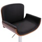vidaXL Taburete de cocina cuero sintético negro vidaXL Taburete de cocina cuero sintético negro