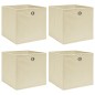 vidaXL Cajas de almacenaje 4 uds tela color rema 32x32x32 cm vidaXL Cajas de almacenaje 4 uds tela color rema 32x32x32 cm
