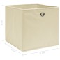 vidaXL Cajas de almacenaje 4 uds tela color rema 32x32x32 cm vidaXL Cajas de almacenaje 4 uds tela color rema 32x32x32 cm