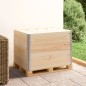 vidaXL Collares de caja de pallet 3 uds madera maciza de pino 60x80 cm vidaXL Collares de caja de pallet 3 uds madera maciza de pino 60x80 cm