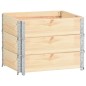 vidaXL Collares de caja de pallet 3 uds madera maciza de pino 60x80 cm vidaXL Collares de caja de pallet 3 uds madera maciza de pino 60x80 cm